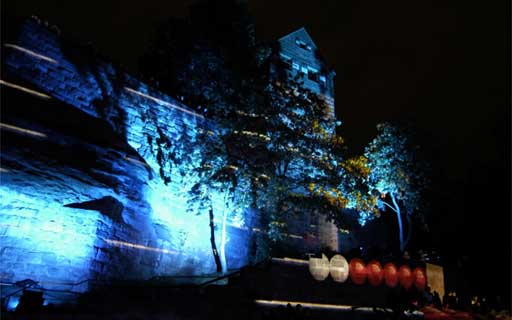 Burgfelsen Blaue Nacht (c) nbg-bild.de