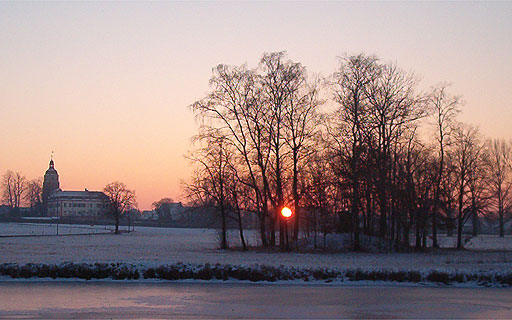 Landschaft hinter dem Schloss