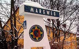 Straßenschild Marsweg